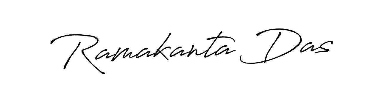 How to make Ramakanta Das name signature. Use Antro_Vectra_Bolder style for creating short signs online. This is the latest handwritten sign. Ramakanta Das signature style 7 images and pictures png