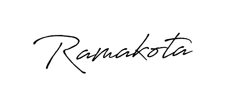 It looks lik you need a new signature style for name Ramakota. Design unique handwritten (Antro_Vectra_Bolder) signature with our free signature maker in just a few clicks. Ramakota signature style 7 images and pictures png