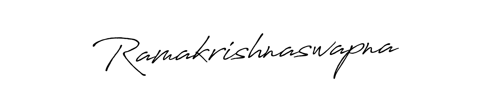 if you are searching for the best signature style for your name Ramakrishnaswapna. so please give up your signature search. here we have designed multiple signature styles  using Antro_Vectra_Bolder. Ramakrishnaswapna signature style 7 images and pictures png