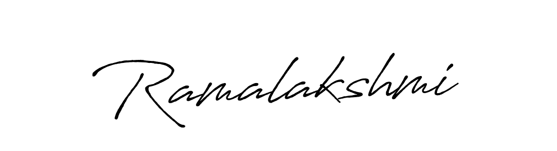 Create a beautiful signature design for name Ramalakshmi. With this signature (Antro_Vectra_Bolder) fonts, you can make a handwritten signature for free. Ramalakshmi signature style 7 images and pictures png