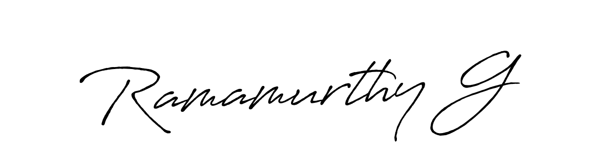 Make a short Ramamurthy G signature style. Manage your documents anywhere anytime using Antro_Vectra_Bolder. Create and add eSignatures, submit forms, share and send files easily. Ramamurthy G signature style 7 images and pictures png
