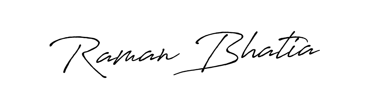 It looks lik you need a new signature style for name Raman Bhatia. Design unique handwritten (Antro_Vectra_Bolder) signature with our free signature maker in just a few clicks. Raman Bhatia signature style 7 images and pictures png