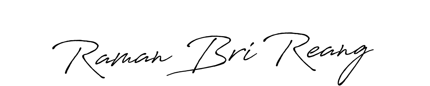 Design your own signature with our free online signature maker. With this signature software, you can create a handwritten (Antro_Vectra_Bolder) signature for name Raman Bri Reang. Raman Bri Reang signature style 7 images and pictures png