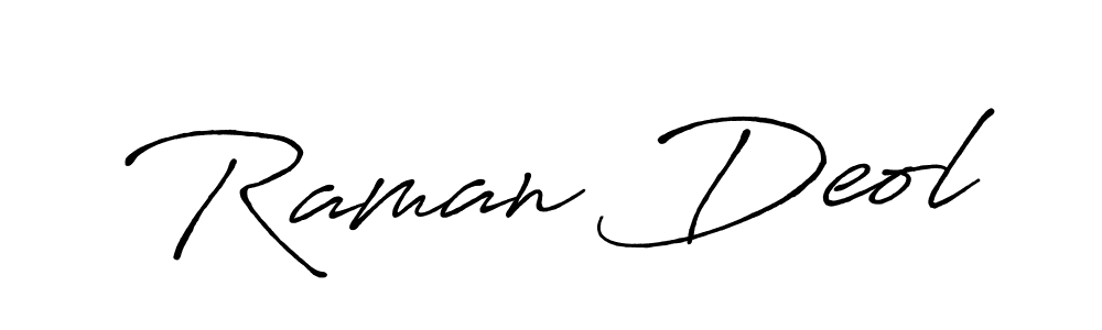 You should practise on your own different ways (Antro_Vectra_Bolder) to write your name (Raman Deol) in signature. don't let someone else do it for you. Raman Deol signature style 7 images and pictures png