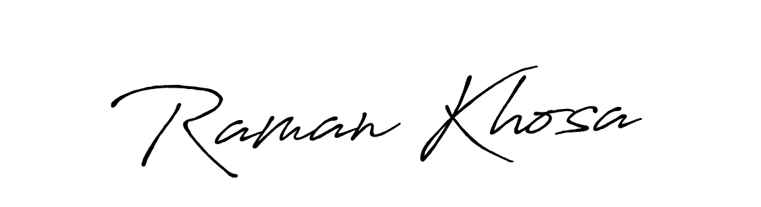 Also You can easily find your signature by using the search form. We will create Raman Khosa name handwritten signature images for you free of cost using Antro_Vectra_Bolder sign style. Raman Khosa signature style 7 images and pictures png