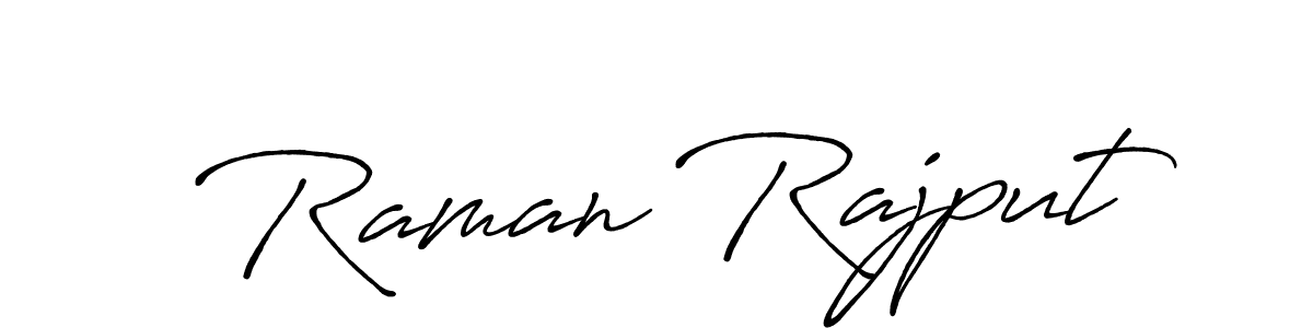 Antro_Vectra_Bolder is a professional signature style that is perfect for those who want to add a touch of class to their signature. It is also a great choice for those who want to make their signature more unique. Get Raman Rajput name to fancy signature for free. Raman Rajput signature style 7 images and pictures png
