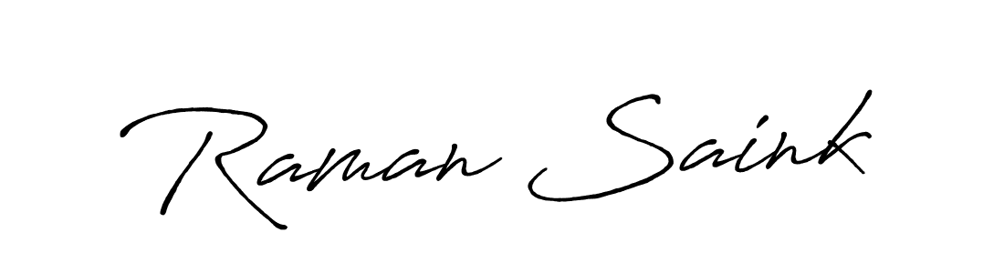 Once you've used our free online signature maker to create your best signature Antro_Vectra_Bolder style, it's time to enjoy all of the benefits that Raman Saink name signing documents. Raman Saink signature style 7 images and pictures png