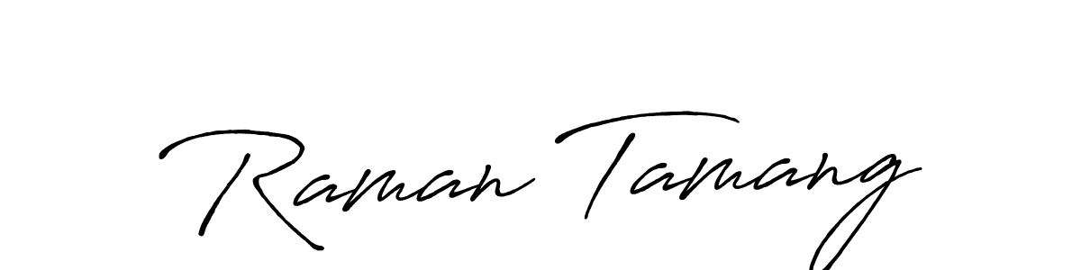 Make a beautiful signature design for name Raman Tamang. Use this online signature maker to create a handwritten signature for free. Raman Tamang signature style 7 images and pictures png