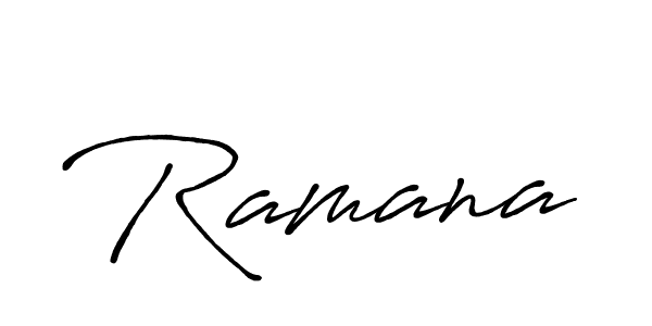 How to make Ramana signature? Antro_Vectra_Bolder is a professional autograph style. Create handwritten signature for Ramana name. Ramana signature style 7 images and pictures png