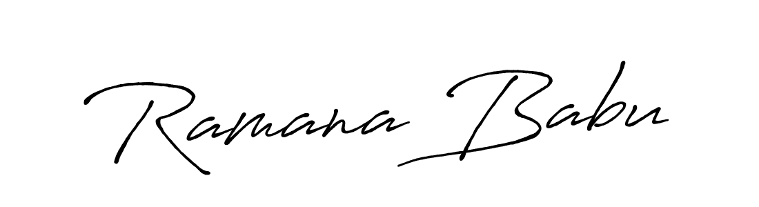 Also we have Ramana Babu name is the best signature style. Create professional handwritten signature collection using Antro_Vectra_Bolder autograph style. Ramana Babu signature style 7 images and pictures png