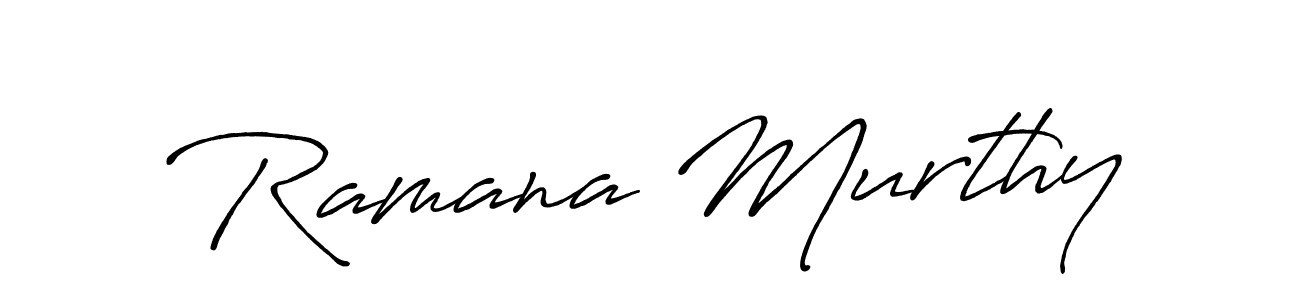 How to make Ramana Murthy name signature. Use Antro_Vectra_Bolder style for creating short signs online. This is the latest handwritten sign. Ramana Murthy signature style 7 images and pictures png