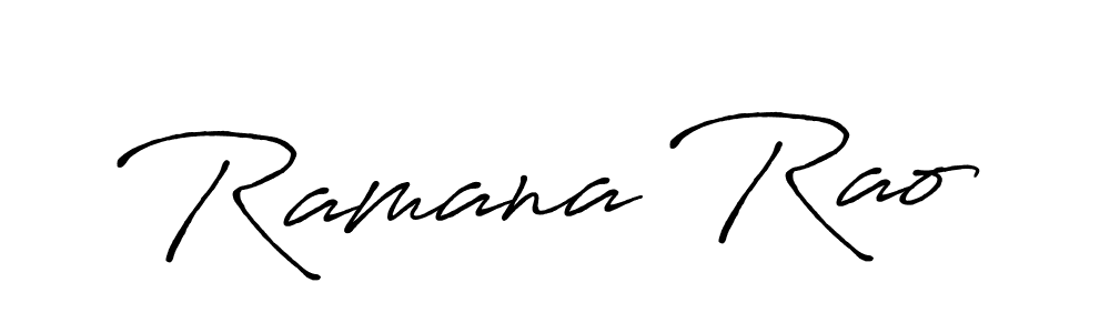Use a signature maker to create a handwritten signature online. With this signature software, you can design (Antro_Vectra_Bolder) your own signature for name Ramana Rao. Ramana Rao signature style 7 images and pictures png