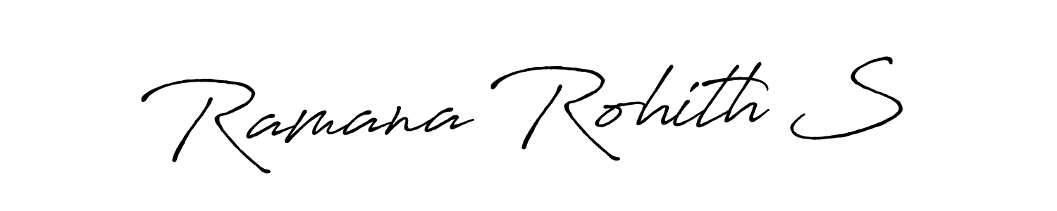 Make a beautiful signature design for name Ramana Rohith S. Use this online signature maker to create a handwritten signature for free. Ramana Rohith S signature style 7 images and pictures png