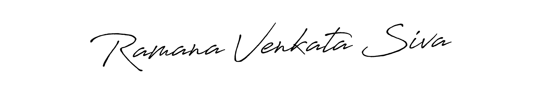 Design your own signature with our free online signature maker. With this signature software, you can create a handwritten (Antro_Vectra_Bolder) signature for name Ramana Venkata Siva. Ramana Venkata Siva signature style 7 images and pictures png