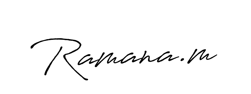 Once you've used our free online signature maker to create your best signature Antro_Vectra_Bolder style, it's time to enjoy all of the benefits that Ramana.m name signing documents. Ramana.m signature style 7 images and pictures png