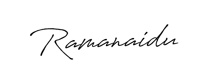 How to make Ramanaidu signature? Antro_Vectra_Bolder is a professional autograph style. Create handwritten signature for Ramanaidu name. Ramanaidu signature style 7 images and pictures png