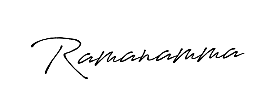 Use a signature maker to create a handwritten signature online. With this signature software, you can design (Antro_Vectra_Bolder) your own signature for name Ramanamma. Ramanamma signature style 7 images and pictures png