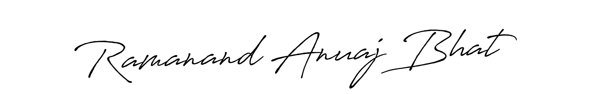 Also You can easily find your signature by using the search form. We will create Ramanand Anuaj Bhat name handwritten signature images for you free of cost using Antro_Vectra_Bolder sign style. Ramanand Anuaj Bhat signature style 7 images and pictures png