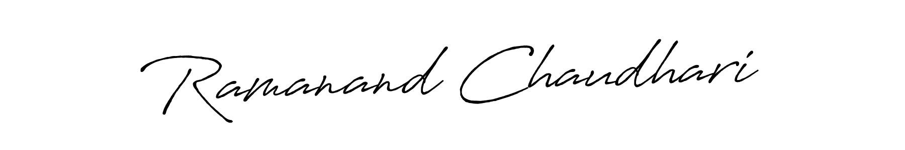 Create a beautiful signature design for name Ramanand Chaudhari. With this signature (Antro_Vectra_Bolder) fonts, you can make a handwritten signature for free. Ramanand Chaudhari signature style 7 images and pictures png