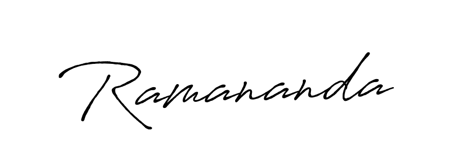 Create a beautiful signature design for name Ramananda. With this signature (Antro_Vectra_Bolder) fonts, you can make a handwritten signature for free. Ramananda signature style 7 images and pictures png