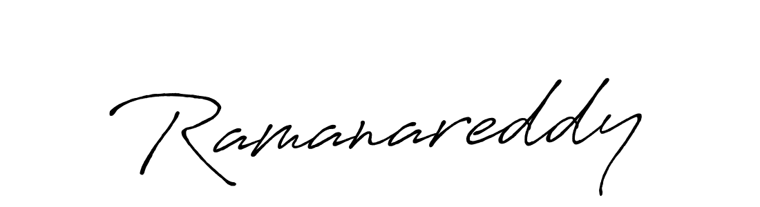 Create a beautiful signature design for name Ramanareddy. With this signature (Antro_Vectra_Bolder) fonts, you can make a handwritten signature for free. Ramanareddy signature style 7 images and pictures png