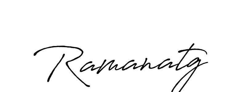 Design your own signature with our free online signature maker. With this signature software, you can create a handwritten (Antro_Vectra_Bolder) signature for name Ramanatg. Ramanatg signature style 7 images and pictures png