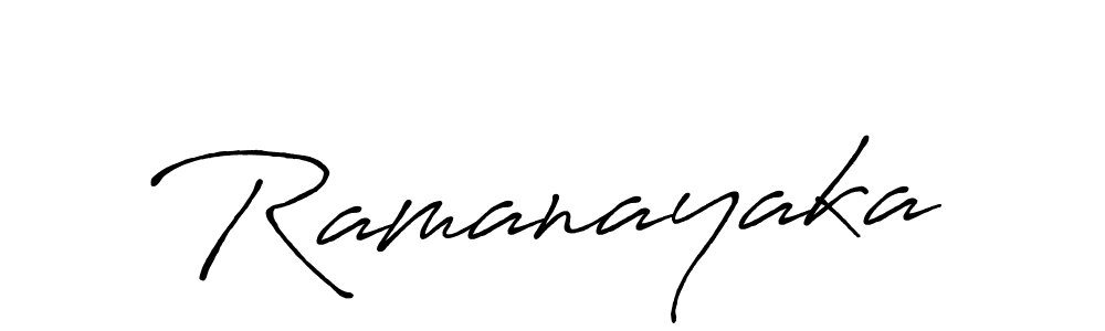 Make a beautiful signature design for name Ramanayaka. With this signature (Antro_Vectra_Bolder) style, you can create a handwritten signature for free. Ramanayaka signature style 7 images and pictures png