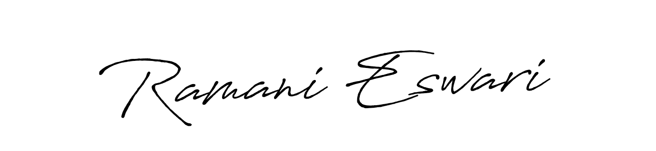 Also You can easily find your signature by using the search form. We will create Ramani Eswari name handwritten signature images for you free of cost using Antro_Vectra_Bolder sign style. Ramani Eswari signature style 7 images and pictures png
