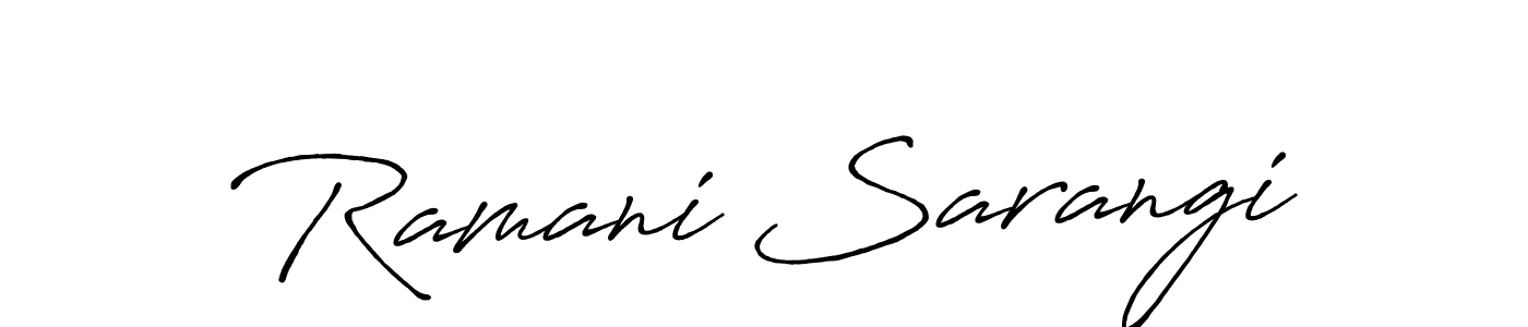Antro_Vectra_Bolder is a professional signature style that is perfect for those who want to add a touch of class to their signature. It is also a great choice for those who want to make their signature more unique. Get Ramani Sarangi name to fancy signature for free. Ramani Sarangi signature style 7 images and pictures png