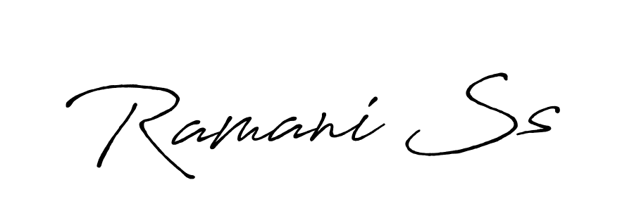 You should practise on your own different ways (Antro_Vectra_Bolder) to write your name (Ramani Ss) in signature. don't let someone else do it for you. Ramani Ss signature style 7 images and pictures png