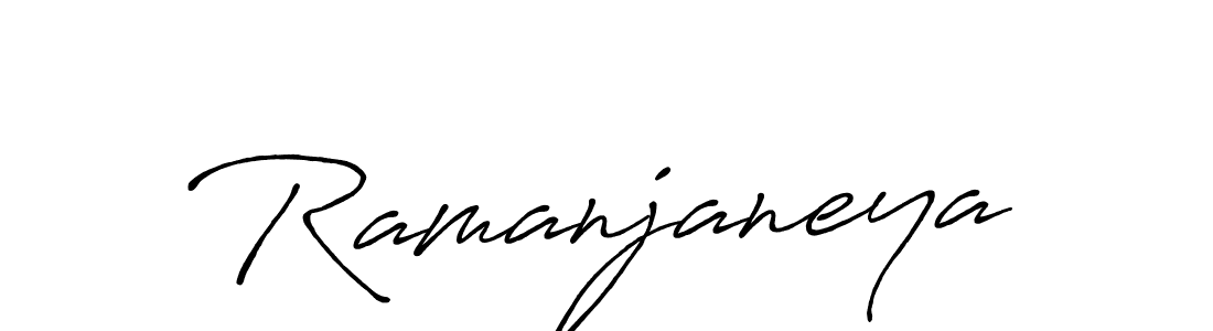 How to make Ramanjaneya signature? Antro_Vectra_Bolder is a professional autograph style. Create handwritten signature for Ramanjaneya name. Ramanjaneya signature style 7 images and pictures png