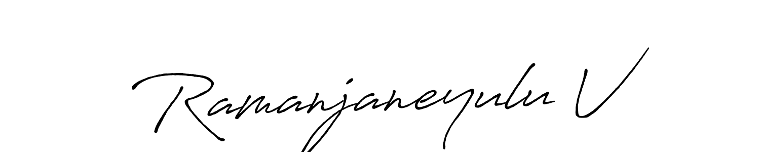 Once you've used our free online signature maker to create your best signature Antro_Vectra_Bolder style, it's time to enjoy all of the benefits that Ramanjaneyulu V name signing documents. Ramanjaneyulu V signature style 7 images and pictures png