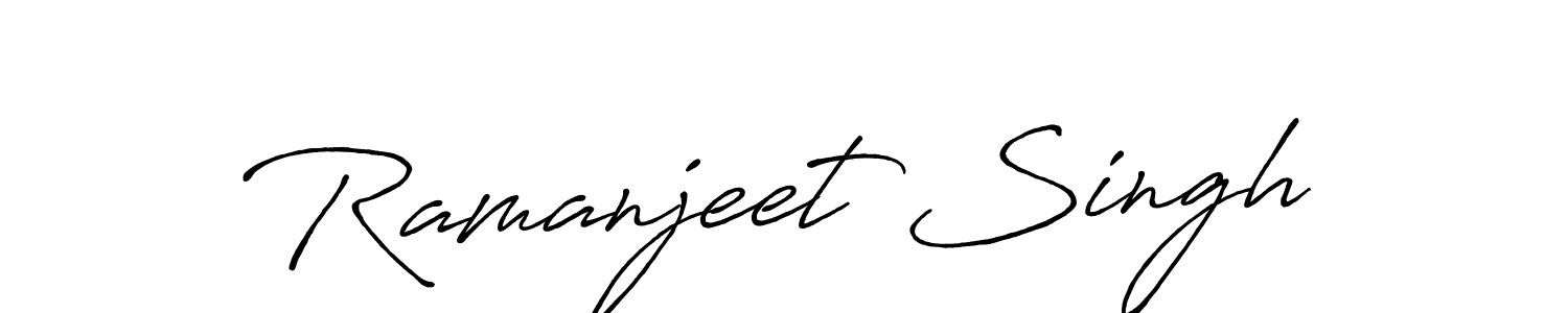 if you are searching for the best signature style for your name Ramanjeet Singh. so please give up your signature search. here we have designed multiple signature styles  using Antro_Vectra_Bolder. Ramanjeet Singh signature style 7 images and pictures png