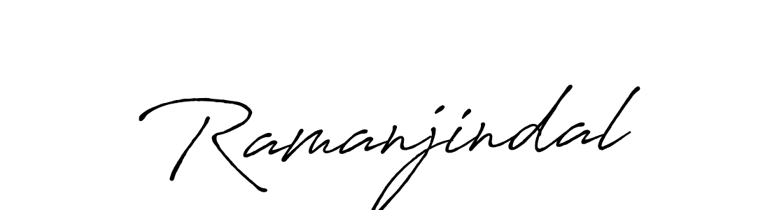 It looks lik you need a new signature style for name Ramanjindal. Design unique handwritten (Antro_Vectra_Bolder) signature with our free signature maker in just a few clicks. Ramanjindal signature style 7 images and pictures png