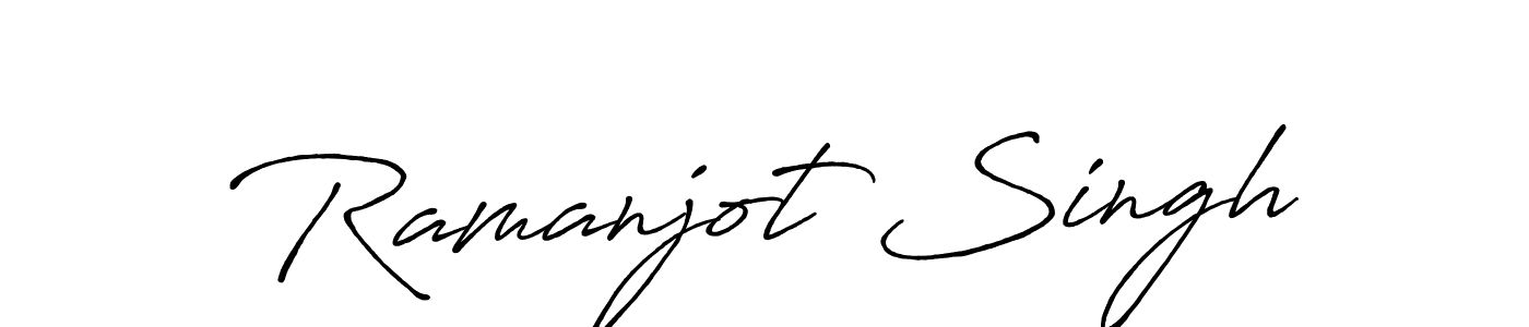 Ramanjot Singh stylish signature style. Best Handwritten Sign (Antro_Vectra_Bolder) for my name. Handwritten Signature Collection Ideas for my name Ramanjot Singh. Ramanjot Singh signature style 7 images and pictures png