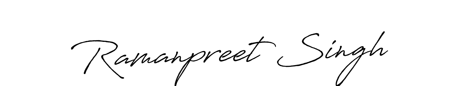 How to make Ramanpreet Singh signature? Antro_Vectra_Bolder is a professional autograph style. Create handwritten signature for Ramanpreet Singh name. Ramanpreet Singh signature style 7 images and pictures png