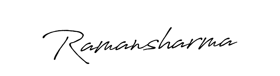 Make a beautiful signature design for name Ramansharma. Use this online signature maker to create a handwritten signature for free. Ramansharma signature style 7 images and pictures png