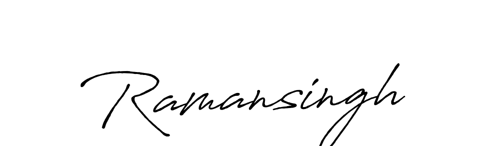 Ramansingh stylish signature style. Best Handwritten Sign (Antro_Vectra_Bolder) for my name. Handwritten Signature Collection Ideas for my name Ramansingh. Ramansingh signature style 7 images and pictures png