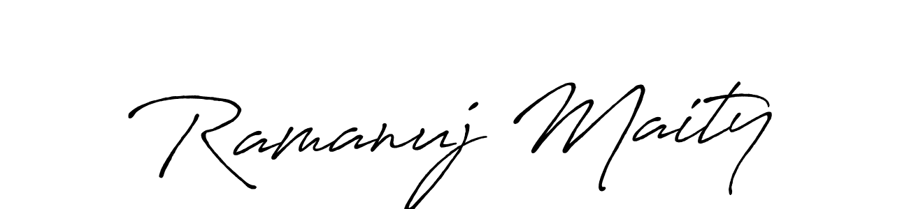 Similarly Antro_Vectra_Bolder is the best handwritten signature design. Signature creator online .You can use it as an online autograph creator for name Ramanuj Maity. Ramanuj Maity signature style 7 images and pictures png