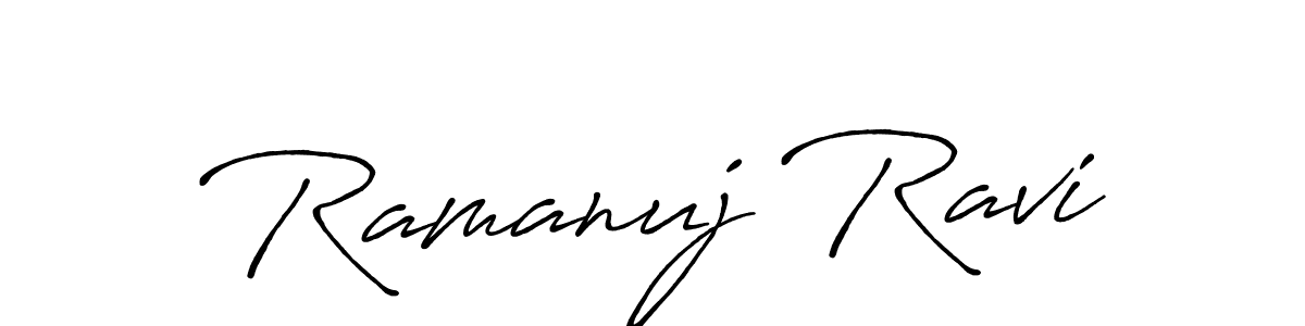 This is the best signature style for the Ramanuj Ravi name. Also you like these signature font (Antro_Vectra_Bolder). Mix name signature. Ramanuj Ravi signature style 7 images and pictures png