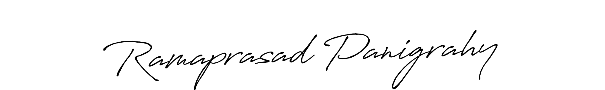 Create a beautiful signature design for name Ramaprasad Panigrahy. With this signature (Antro_Vectra_Bolder) fonts, you can make a handwritten signature for free. Ramaprasad Panigrahy signature style 7 images and pictures png