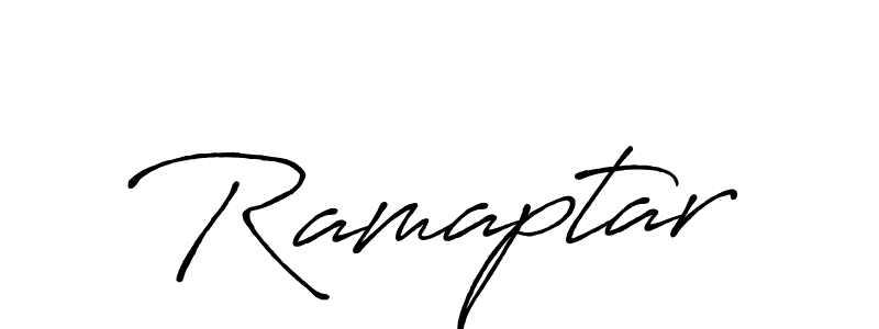 Create a beautiful signature design for name Ramaptar. With this signature (Antro_Vectra_Bolder) fonts, you can make a handwritten signature for free. Ramaptar signature style 7 images and pictures png