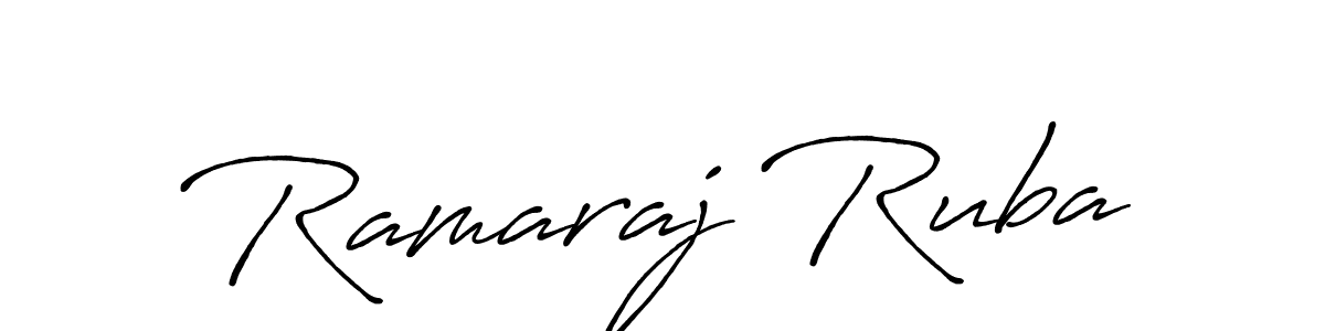 Use a signature maker to create a handwritten signature online. With this signature software, you can design (Antro_Vectra_Bolder) your own signature for name Ramaraj Ruba. Ramaraj Ruba signature style 7 images and pictures png