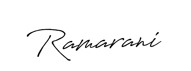 Ramarani stylish signature style. Best Handwritten Sign (Antro_Vectra_Bolder) for my name. Handwritten Signature Collection Ideas for my name Ramarani. Ramarani signature style 7 images and pictures png