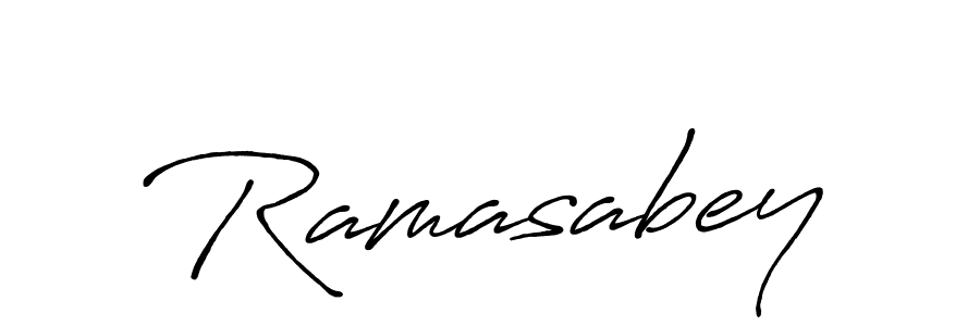 Use a signature maker to create a handwritten signature online. With this signature software, you can design (Antro_Vectra_Bolder) your own signature for name Ramasabey. Ramasabey signature style 7 images and pictures png