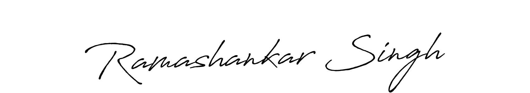 Make a beautiful signature design for name Ramashankar Singh. With this signature (Antro_Vectra_Bolder) style, you can create a handwritten signature for free. Ramashankar Singh signature style 7 images and pictures png