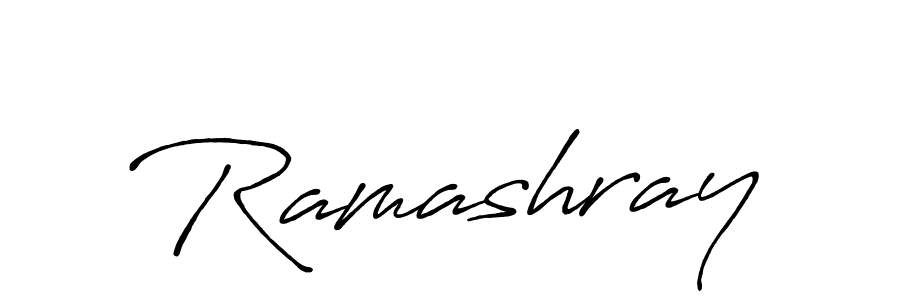 Also we have Ramashray name is the best signature style. Create professional handwritten signature collection using Antro_Vectra_Bolder autograph style. Ramashray signature style 7 images and pictures png