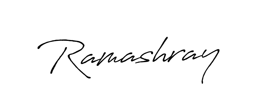 Also we have Ramashray name is the best signature style. Create professional handwritten signature collection using Antro_Vectra_Bolder autograph style. Ramashray signature style 7 images and pictures png