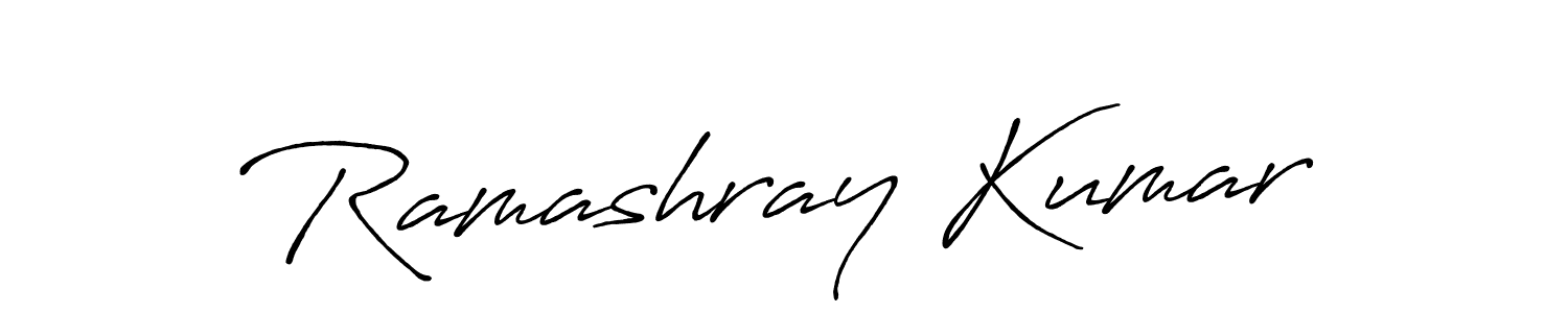 Similarly Antro_Vectra_Bolder is the best handwritten signature design. Signature creator online .You can use it as an online autograph creator for name Ramashray Kumar. Ramashray Kumar signature style 7 images and pictures png