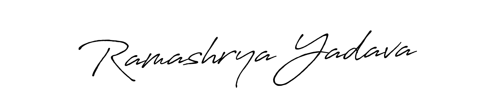Ramashrya Yadava stylish signature style. Best Handwritten Sign (Antro_Vectra_Bolder) for my name. Handwritten Signature Collection Ideas for my name Ramashrya Yadava. Ramashrya Yadava signature style 7 images and pictures png